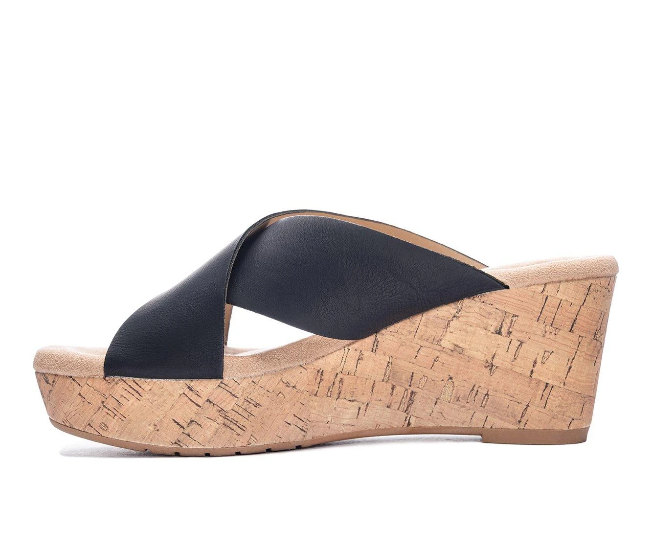 Women's CL By Laundry Dream Day Platform Wedge Sandals Black - Image 4