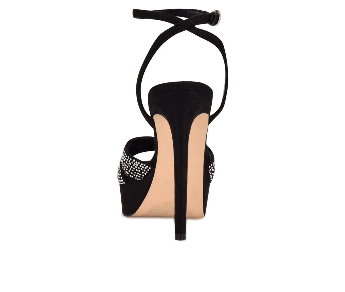 Women's Nine West GoBig Platform Stilettos Black - Image 4