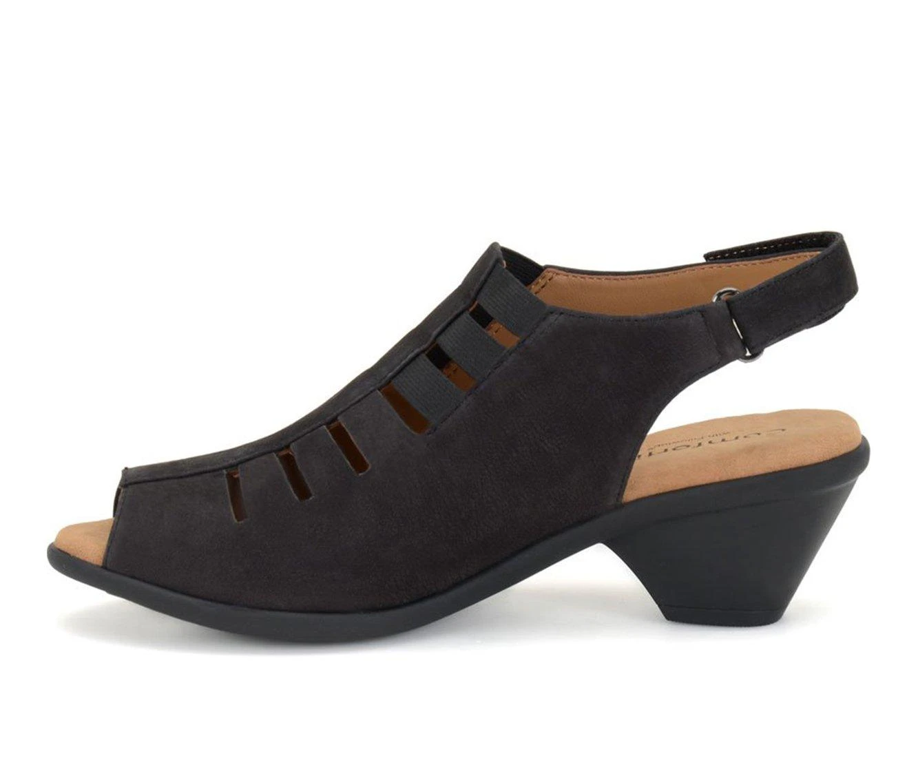 Women's Comfortiva Faye Dress Sandals Black Nubuck - Image 4