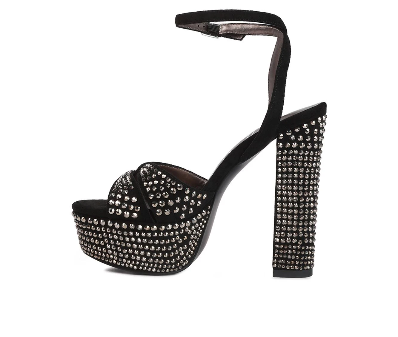 Women's London Rag Bellini Platform Dress Sandals Black - Image 4