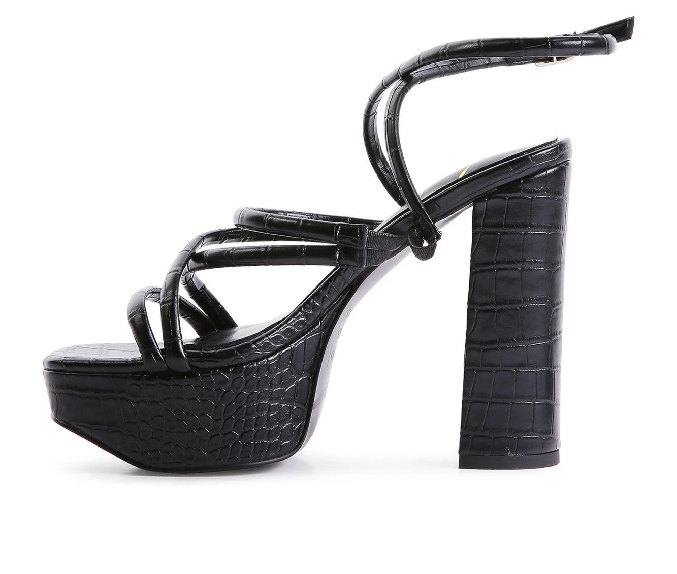 Women's London Rag Beam Platform Dress Sandals Black - Image 4