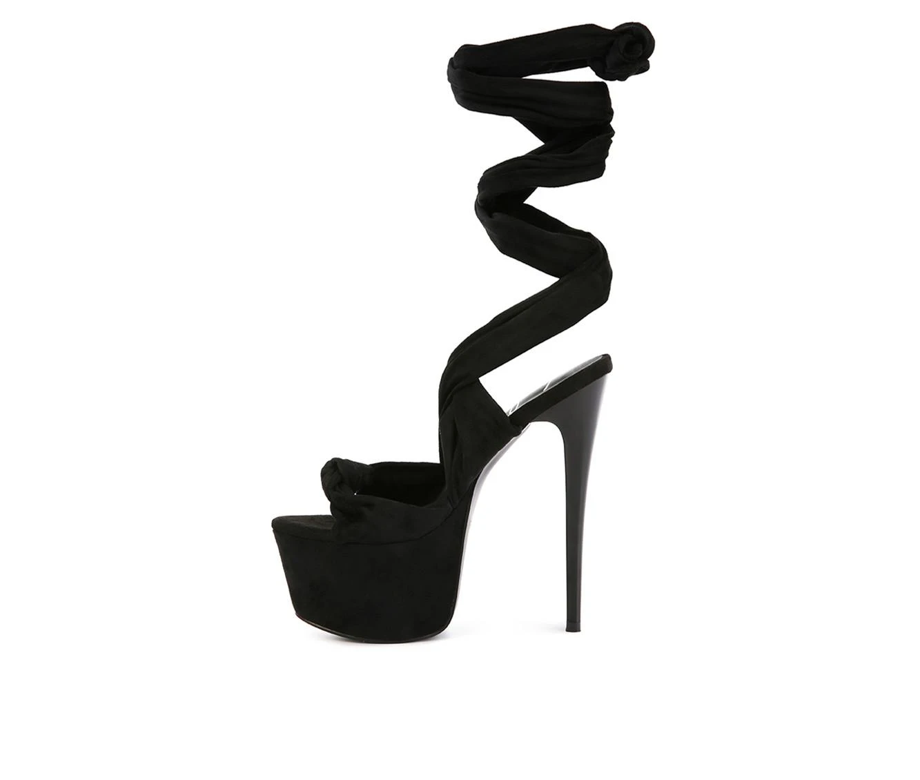 Women's London Rag Bauble Platform Stiletto Sandals Black - Image 4