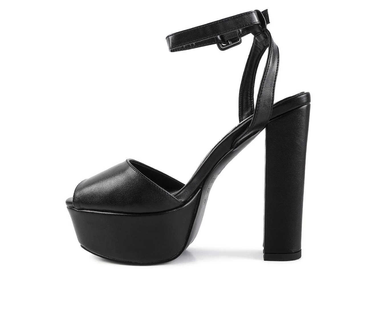 Women's London Rag Roger Platform Dress Sandals Black - Image 4