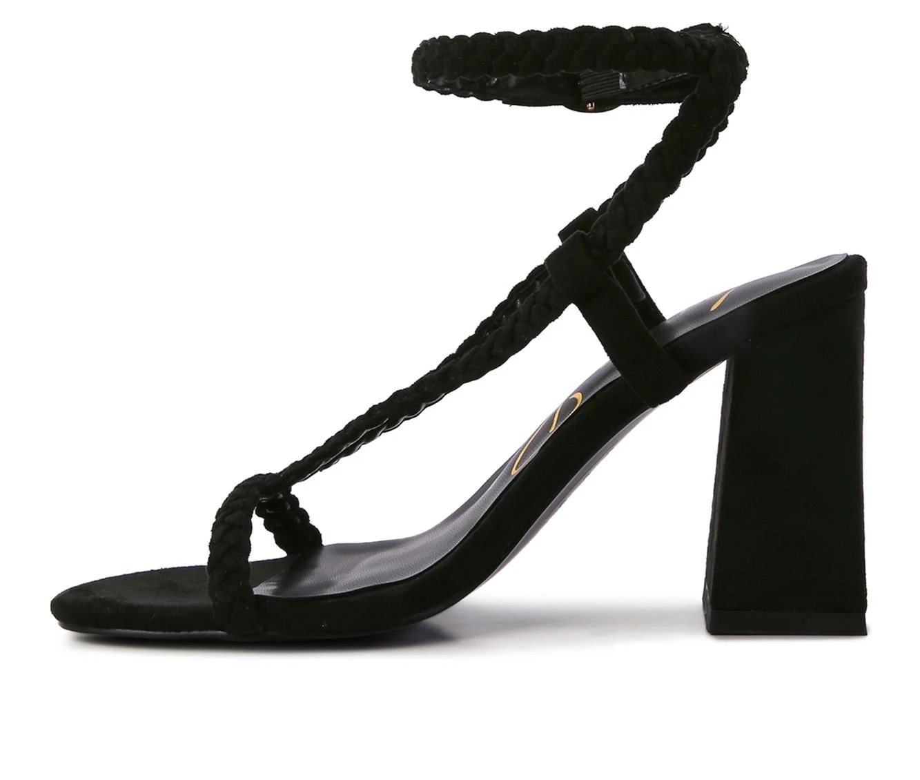 Women's London Rag Smoosh Dress Sandals Black - Image 4