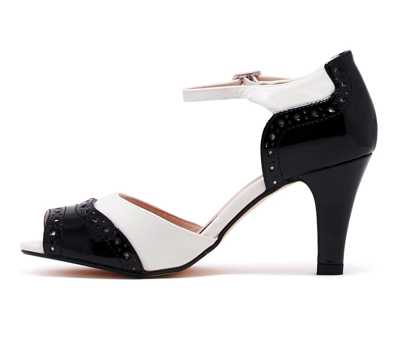 Women's Chelsea Crew Godiva Dress Sandals Black/Bone - Image 4