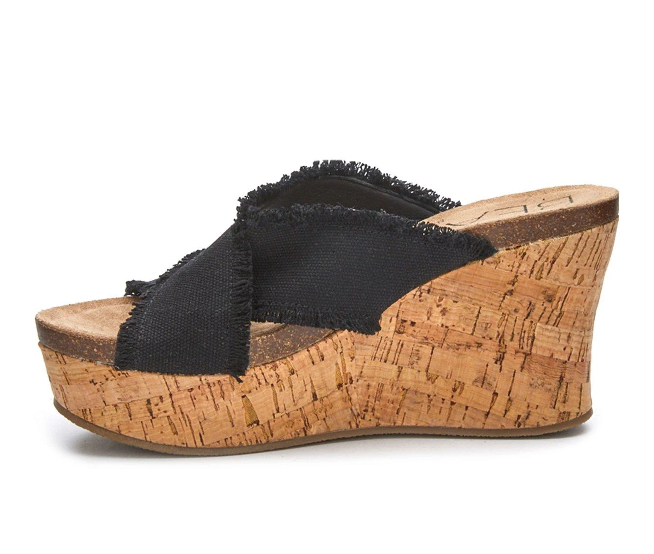 Women's Beach By Matisse Sea Salt Wedge Sandals Black - Image 4