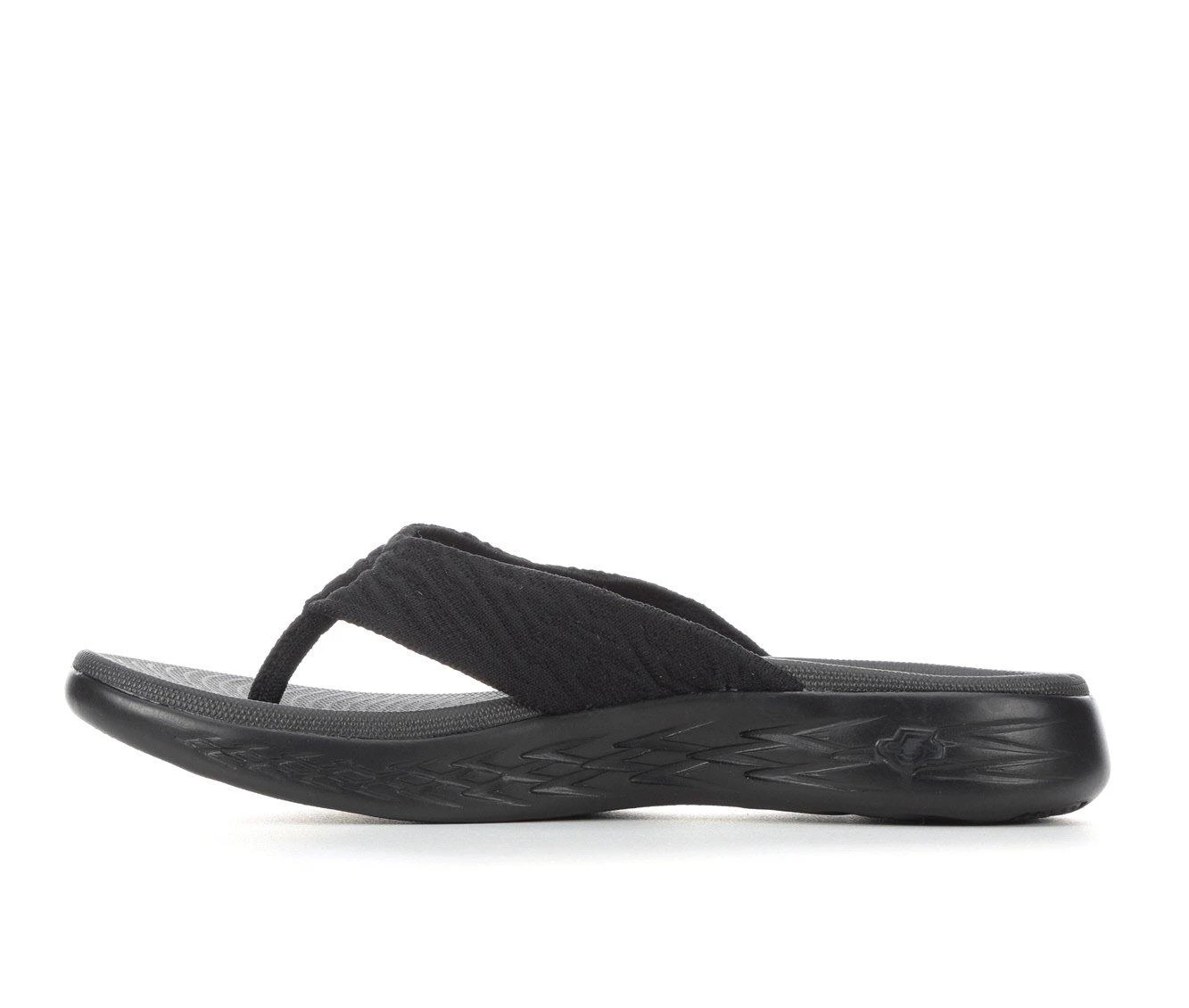 Women's Skechers Go Sunny 140037 Flip-Flops Black - Image 4