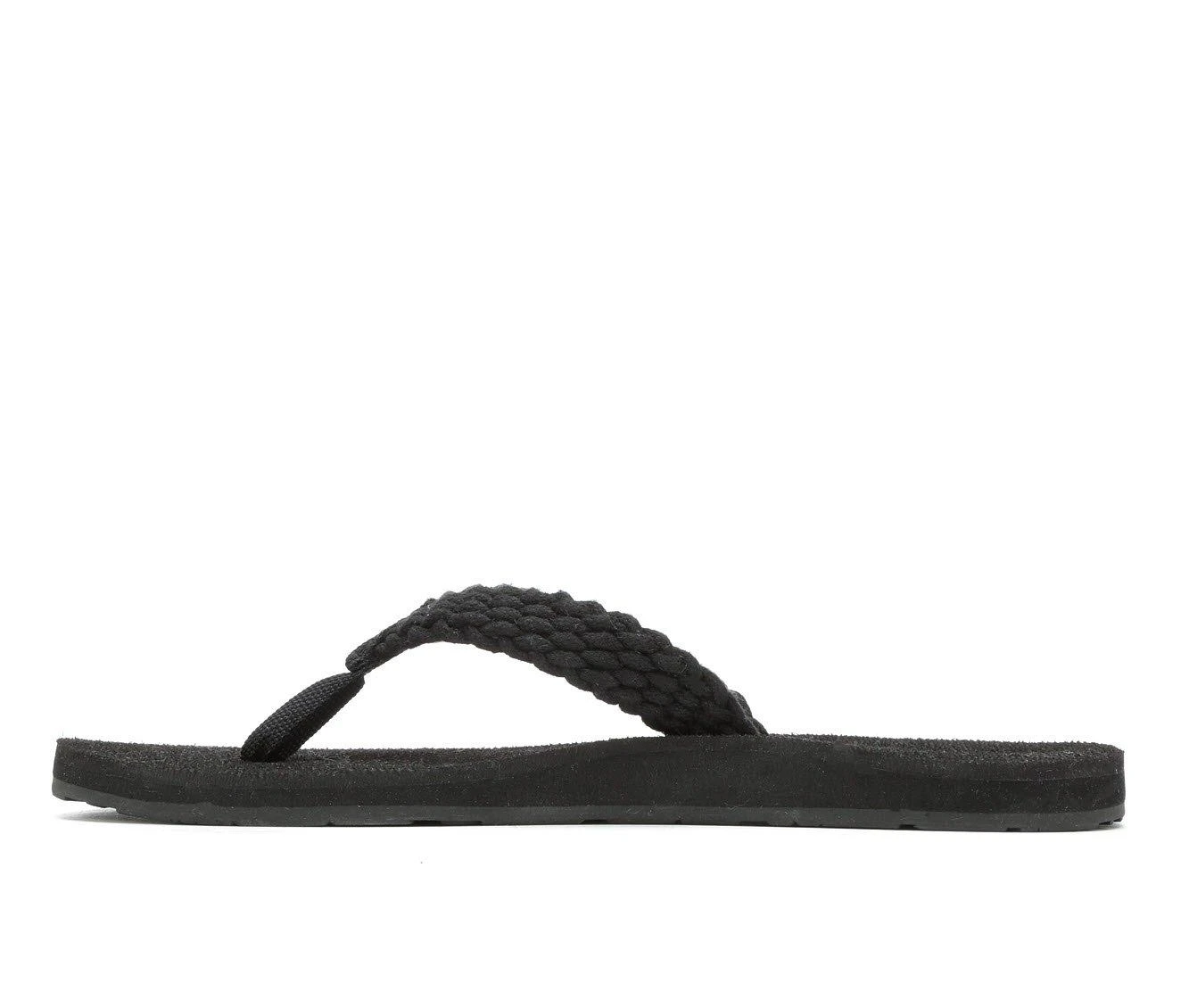 Women's Roxy Tidepool III Flip-Flops Black - Image 4