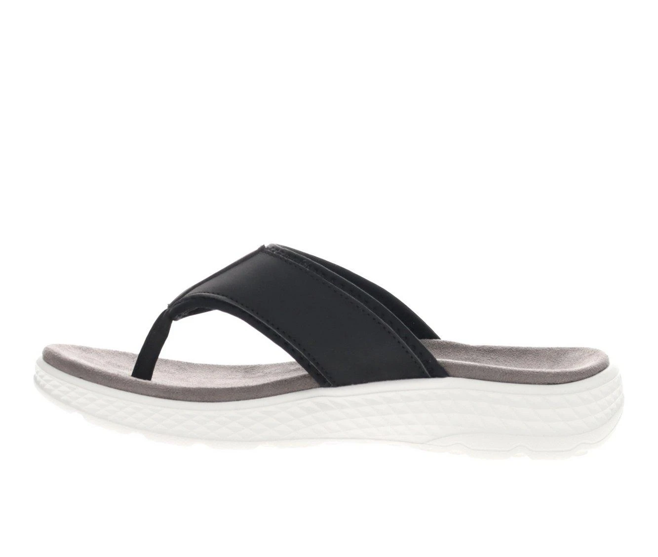Women's Propet TravelActiv FT Water-Ready Flip-Flops Black - Image 4