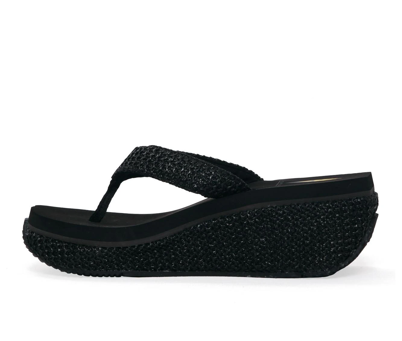 Women's Volatile Island Platform Wedge Flip-Flops Black - Image 4