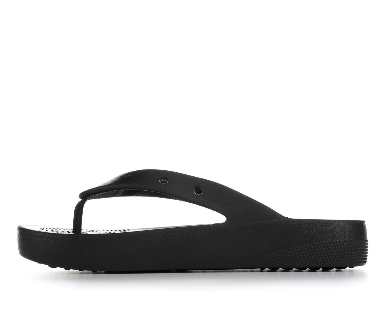 Women's Crocs Classic Platform Flip Sandals Black - Image 4