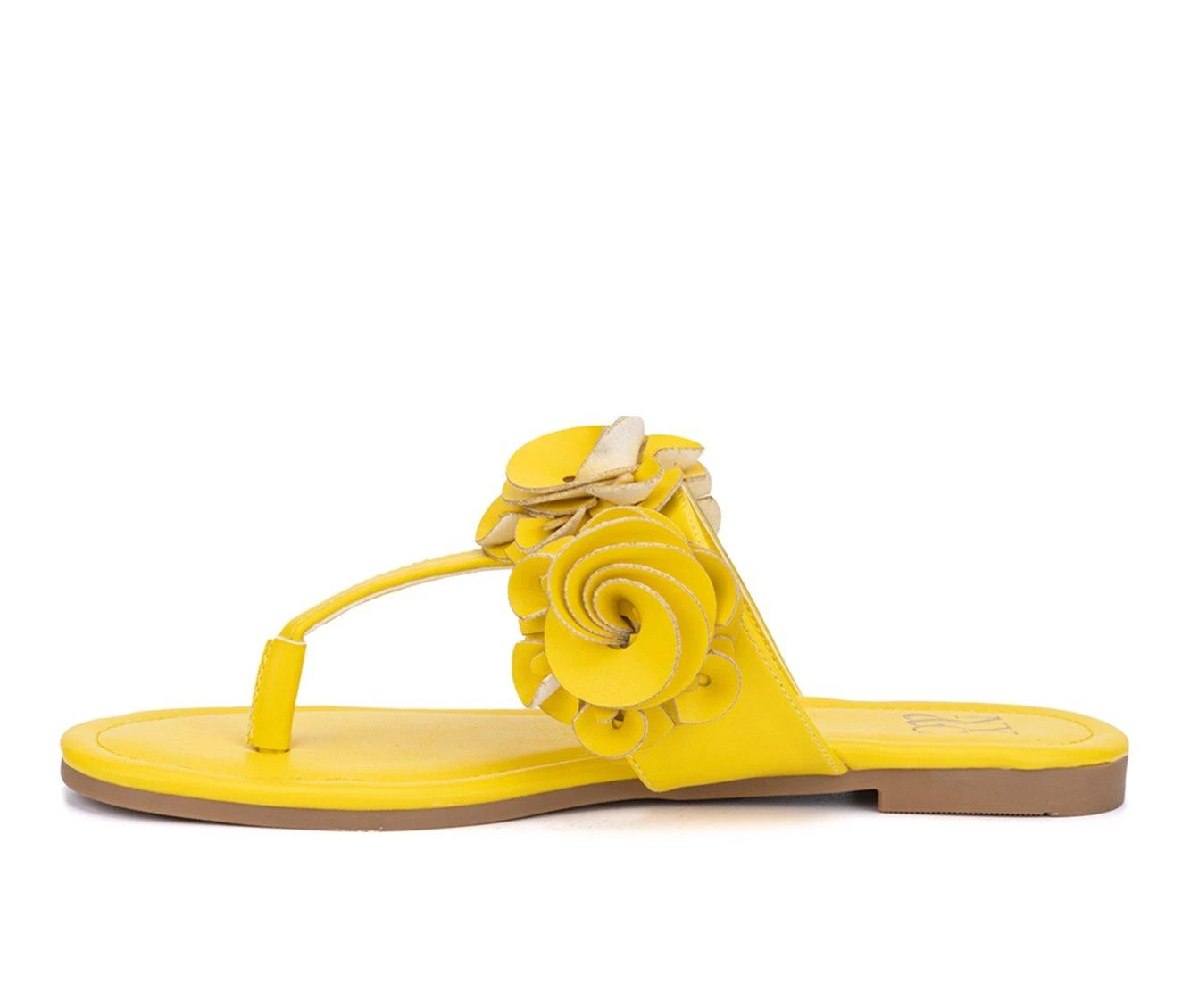 Women's New York And Company Liana Sandals Yellow - Image 4