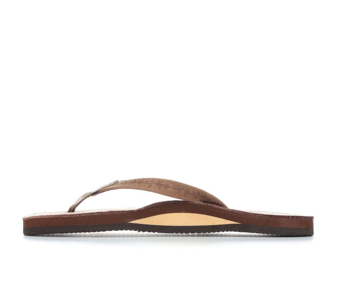 Women's Rainbow Sandals Las Flores 301ALTNF Flip-Flops Dark Brown - Image 4