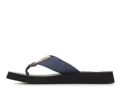 Women's Yellow Box Finwick Flip-Flops Denim 5 Women's Yellow Box Finwick Flip-Flops Denim -Journee Collection Shop 3 874