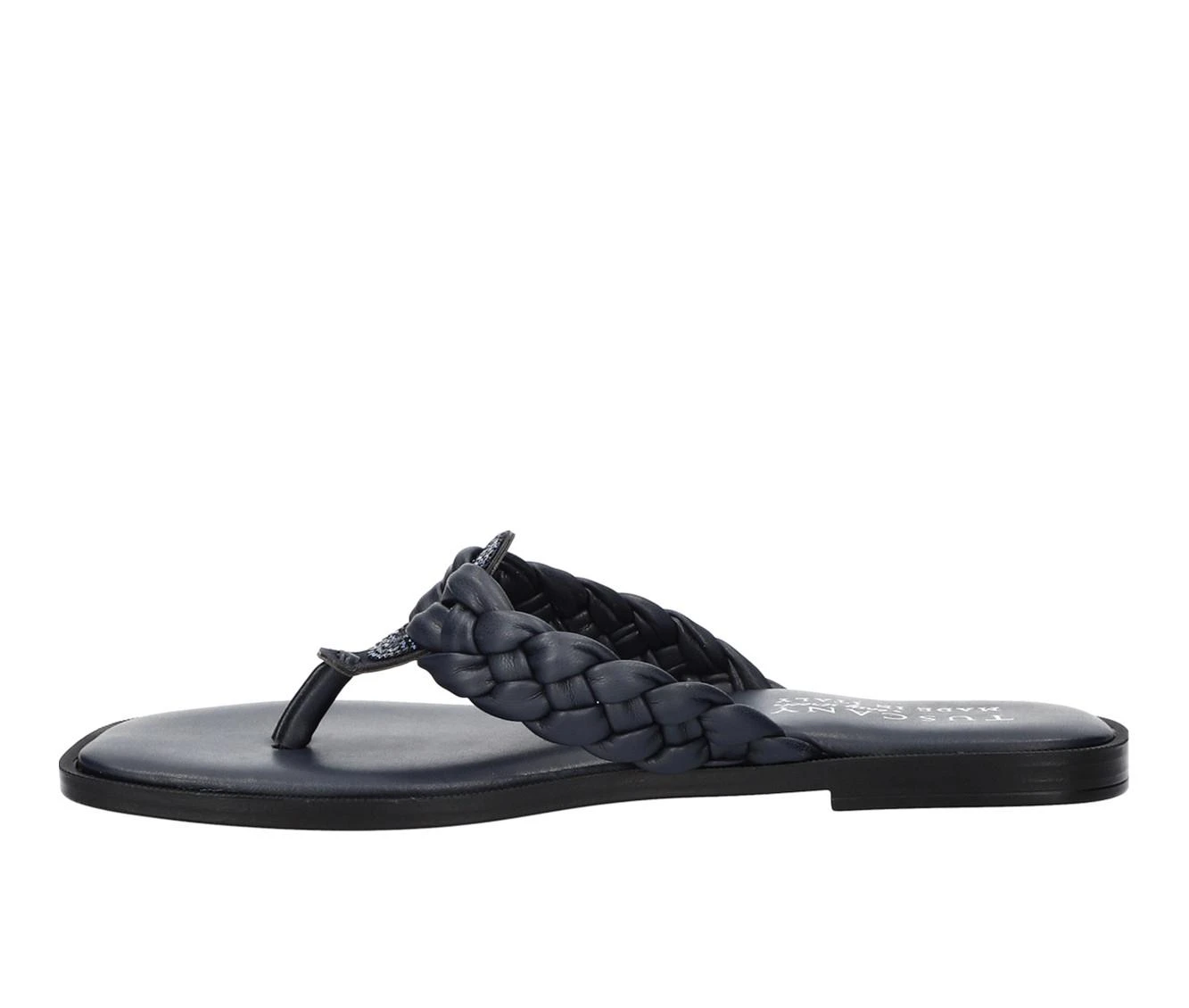 Women's TUSCANY BY EASY STREET Coletta Flip-Flops Navy - Image 4