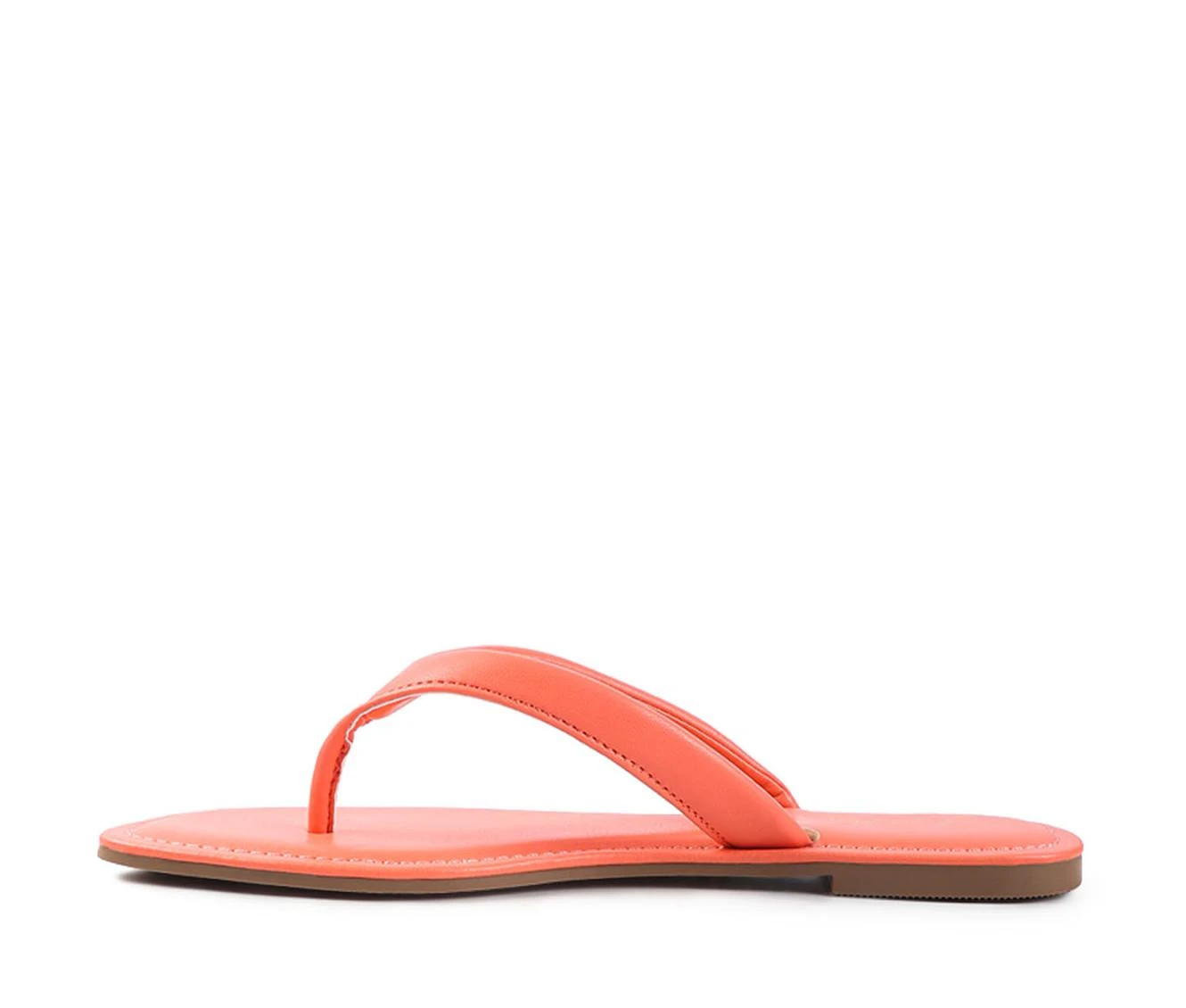 Women's London Rag Tolpo Flip-Flops Peach - Image 4