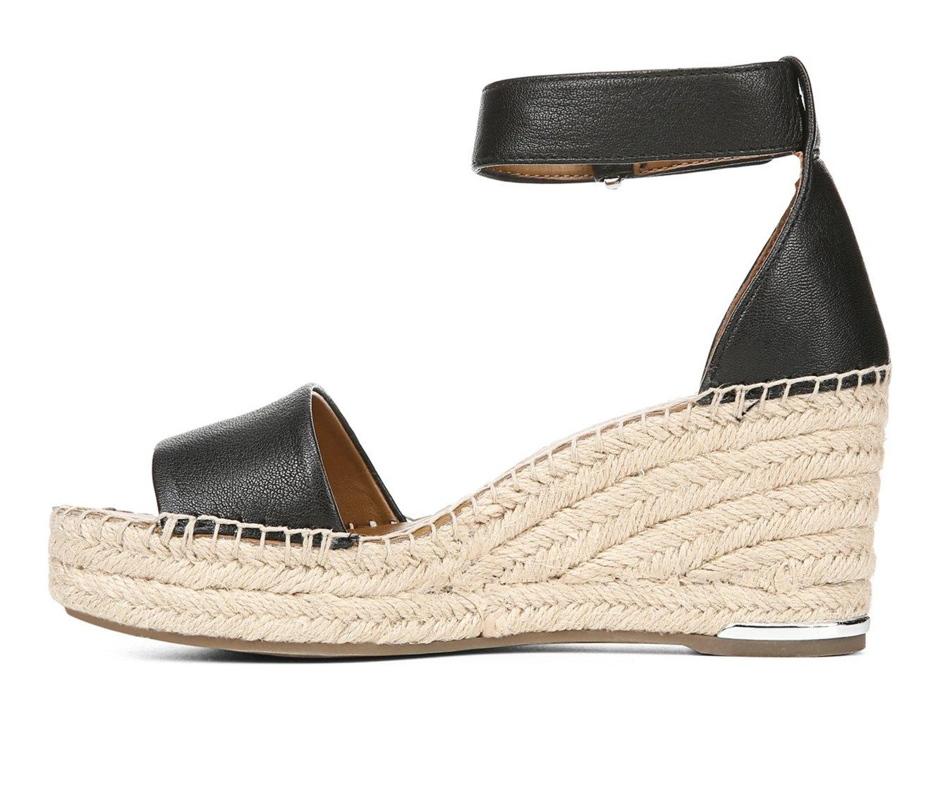 Women's Franco Sarto L-Clemens Wedge Sandals Black - Image 4