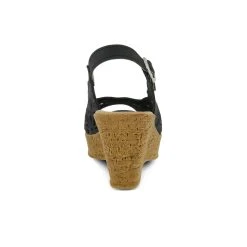 Women's SPRING STEP Abigail Wedge Sandals Black -Journee Collection Shop 4 123