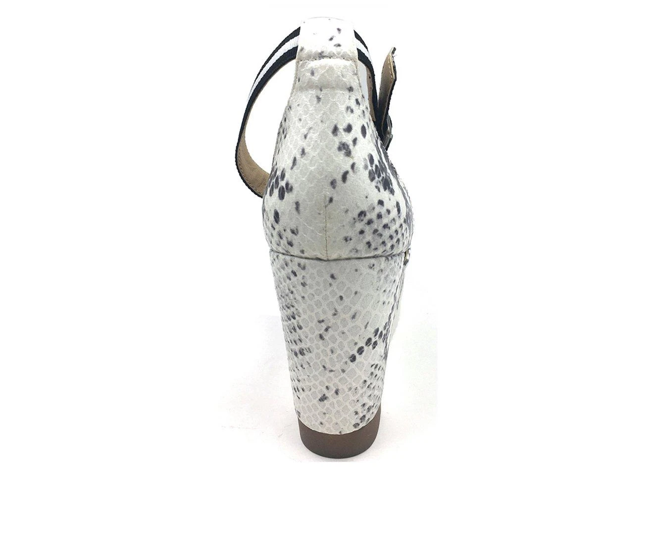 Women's Jane And The Shoe Aira Platform Wedges White Snake - Image 5