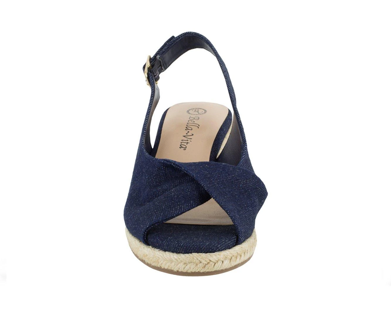Women's Bella Vita Sylvie II Espadrille Wedges Soft Denim - Image 5