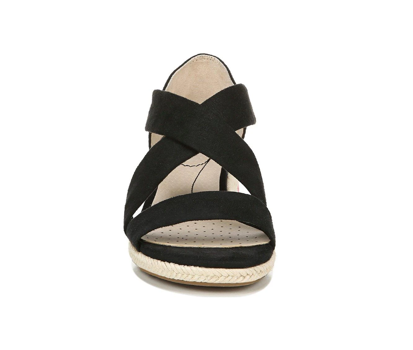 Women's LifeStride Siesta Wedge Sandals Black - Image 5