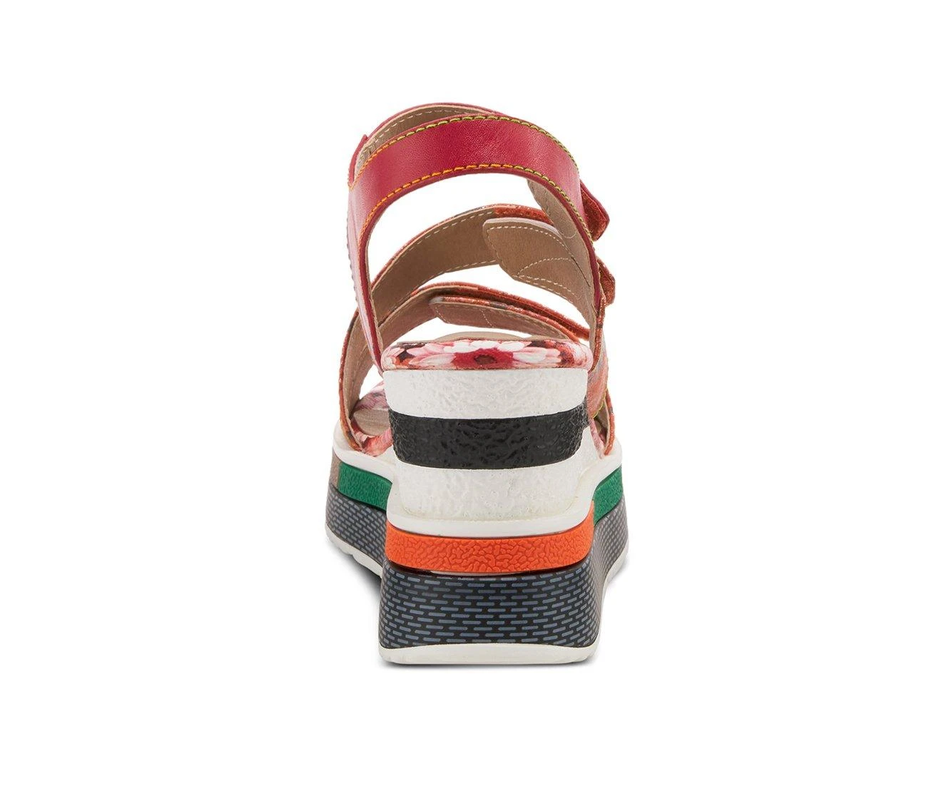 Women's L'Artiste Akokomo-Fleur Wedge Sandals Red Multi - Image 5