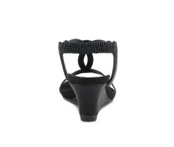 Women's Patrizia Shining Wedge Sandals Black -Journee Collection Shop 4 354