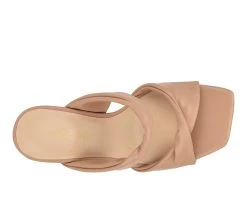 Women's Nine West Sashah Heeled Dress Sandals Light Natural -Journee Collection Shop 4 383