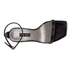 Women's Nine West Yess Dress Sandals Black Glitter -Journee Collection Shop 4 385
