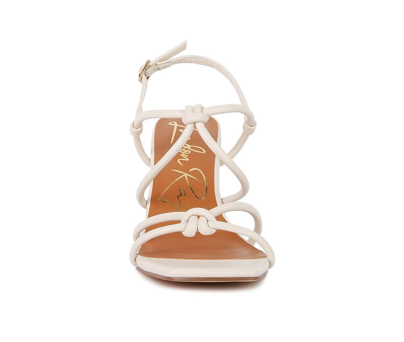 Women's London Rag Kralor Dress Sandals Ecru - Image 5