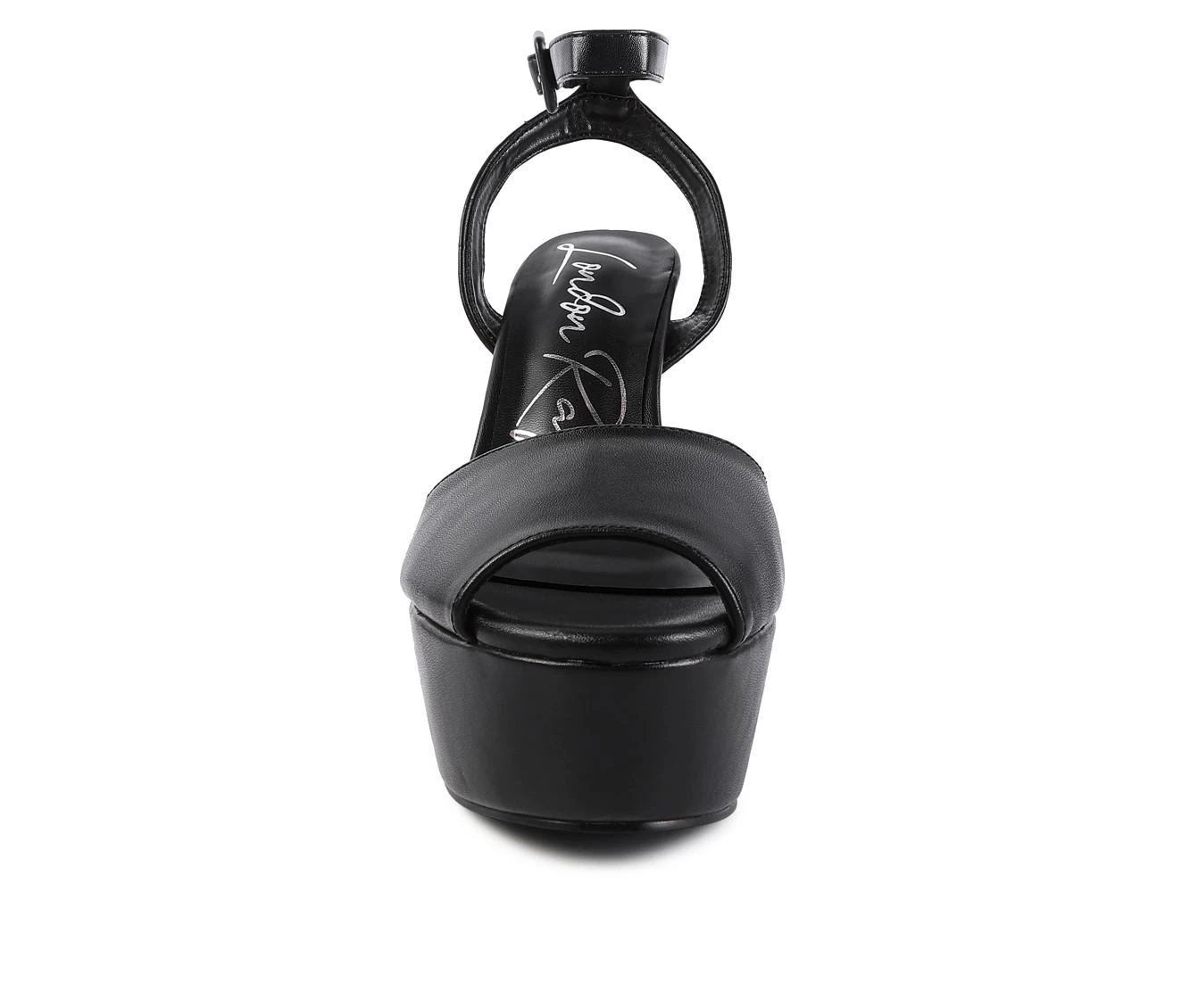 Women's London Rag Roger Platform Dress Sandals Black - Image 5