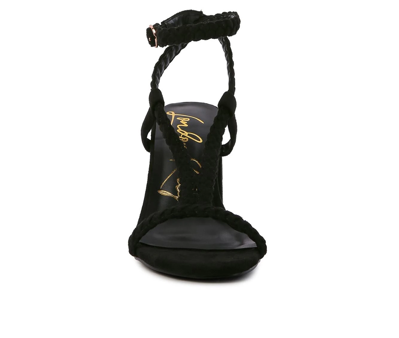 Women's London Rag Smoosh Dress Sandals Black - Image 5