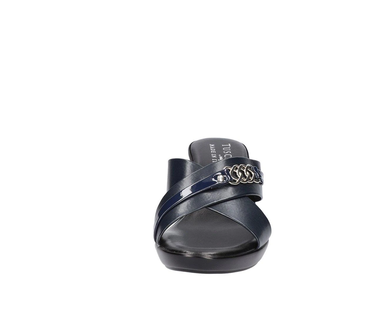 Women's TUSCANY BY EASY STREET Maggia Wedge Sandals Navy - Image 5