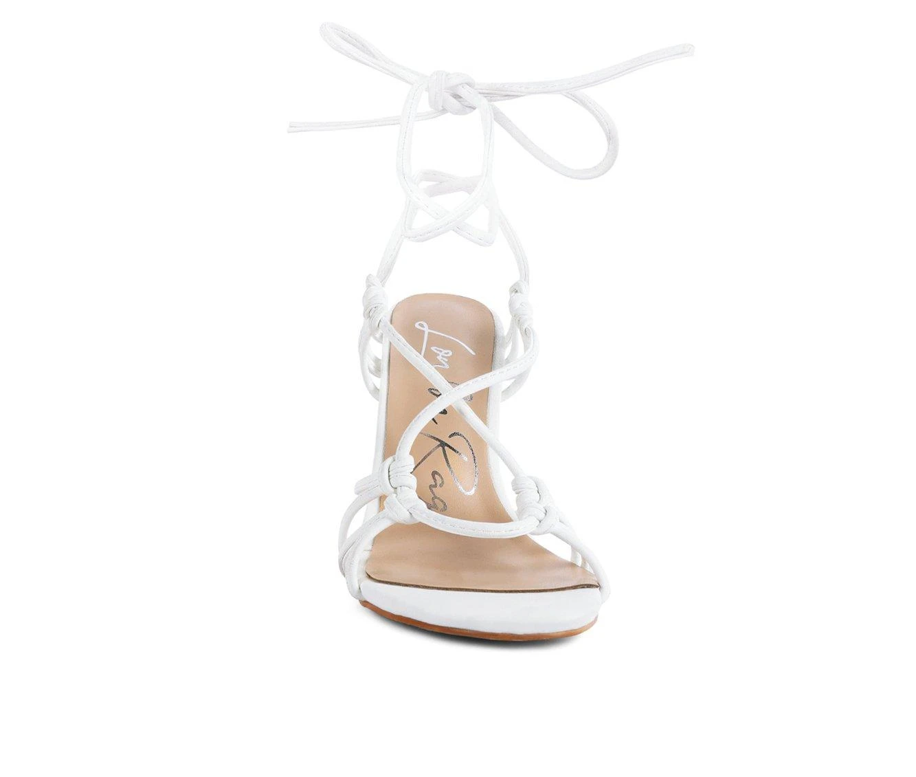 Women's London Rag Trixy Dress Sandals White - Image 5