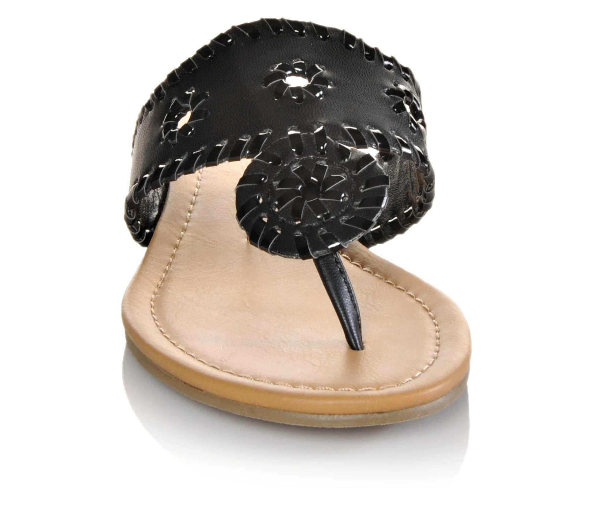 Women's Y-Not Crissy Flip-Flops Black/Black - Image 5