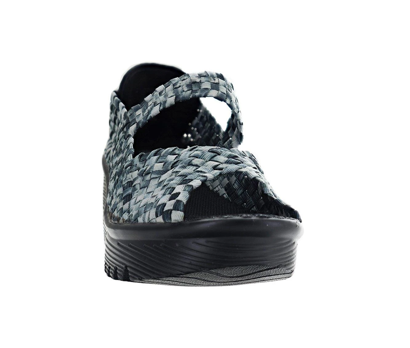 Women's Bernie Mev Halle Slip-On Plaform Wedges Black Camo - Image 5