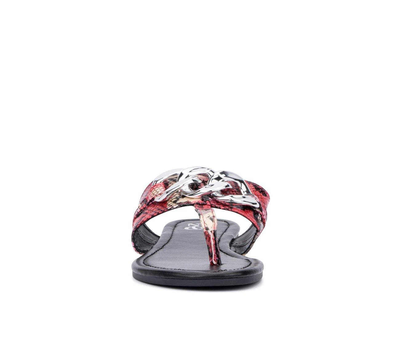 Women's New York And Company Cassandra Flip-Flops Pink - Image 5