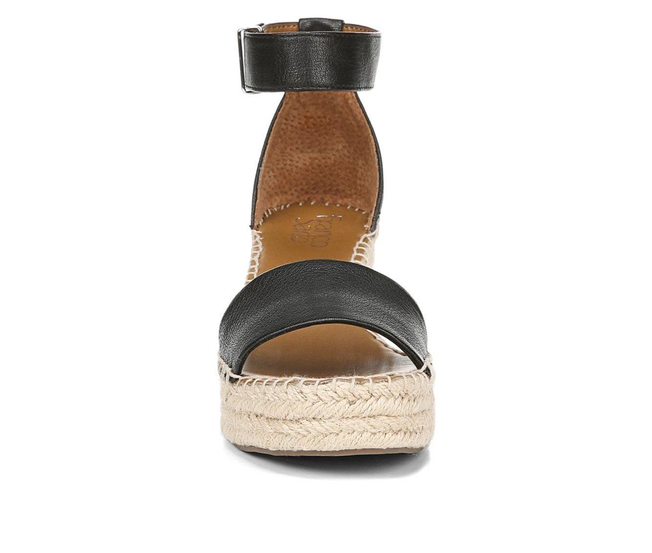 Women's Franco Sarto L-Clemens Wedge Sandals Black - Image 5