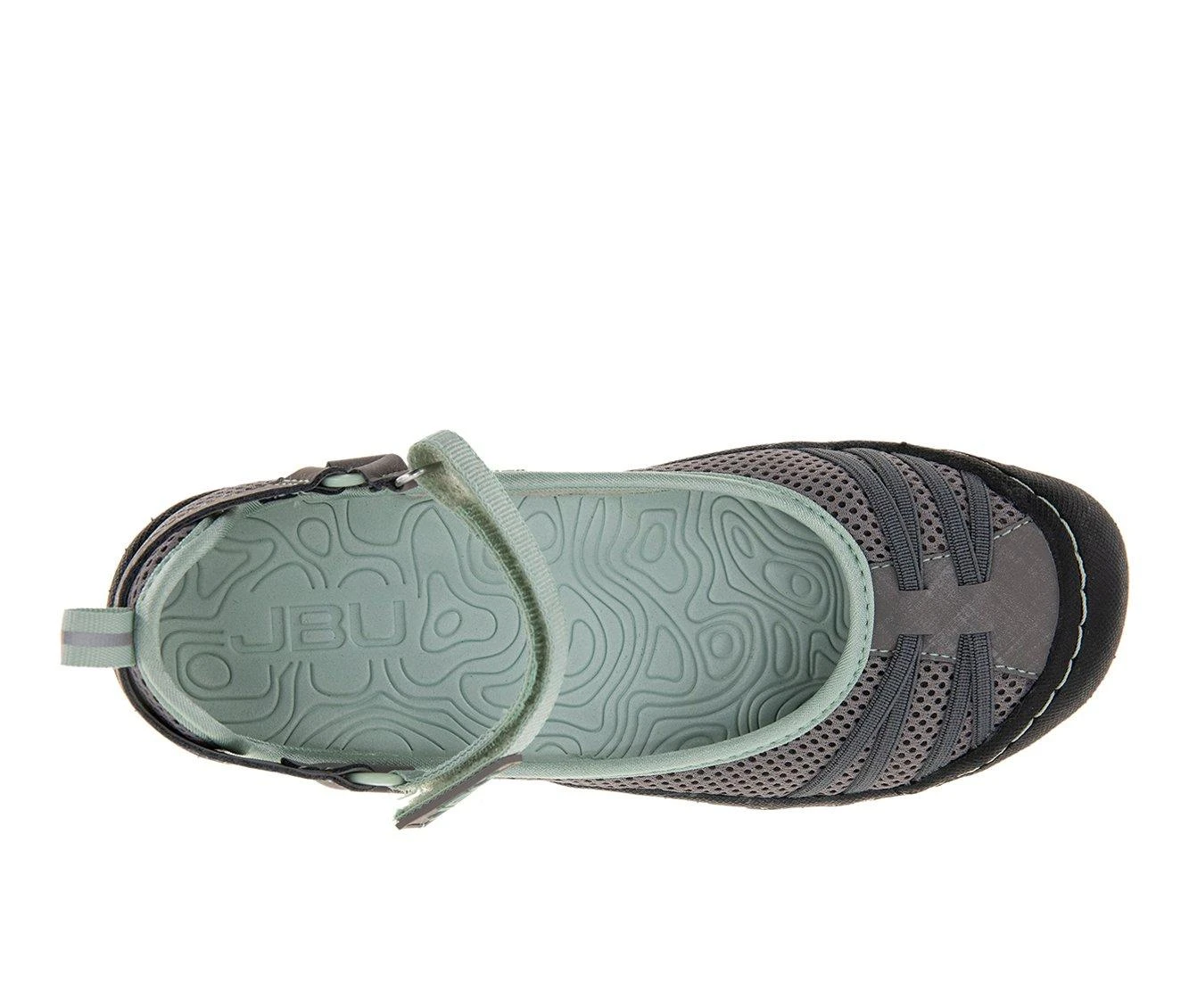 Women's JBU By Jambu Malibu Water Sandals Grey/Lime - Image 5