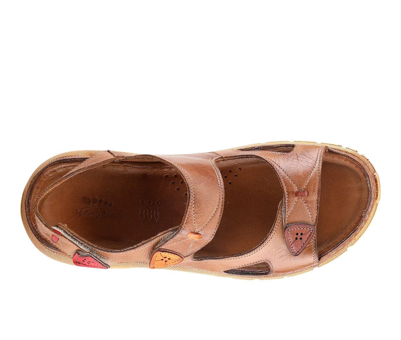 Women's SPRING STEP Hanky Sandals Camel - Image 6