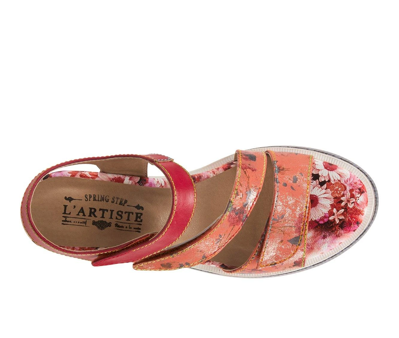 Women's L'Artiste Akokomo-Fleur Wedge Sandals Red Multi - Image 6