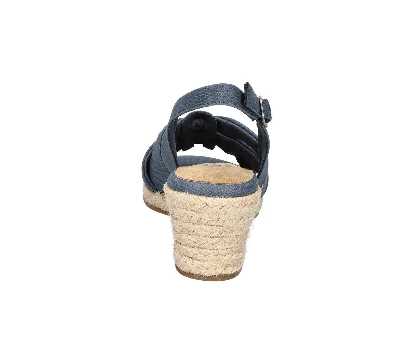 Women's Bella Vita Cheerful Wedges Navy Linen Pnt - Image 6