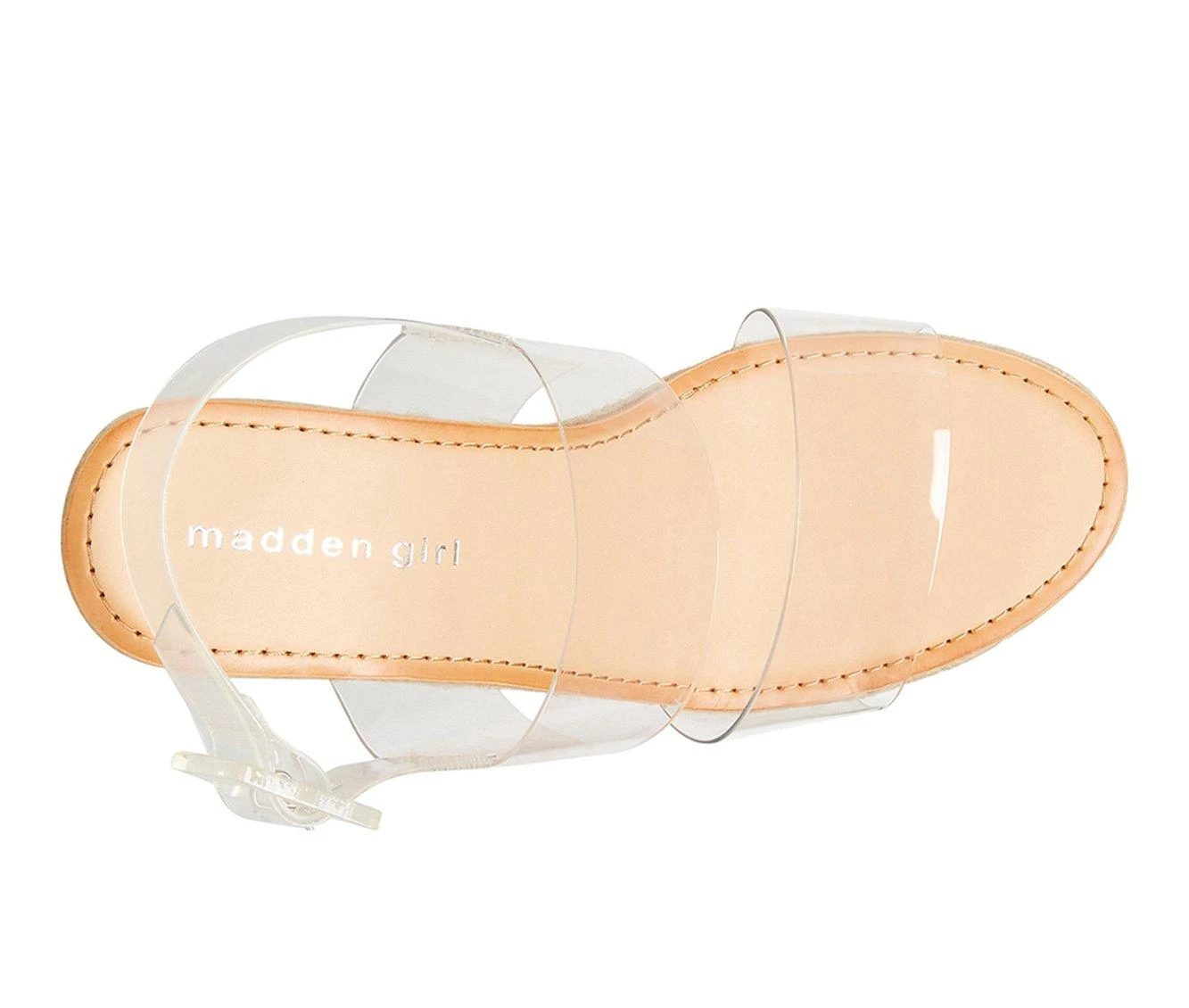 Women's Madden Girl Allin Platform Wedge Sandals Clear - Image 6