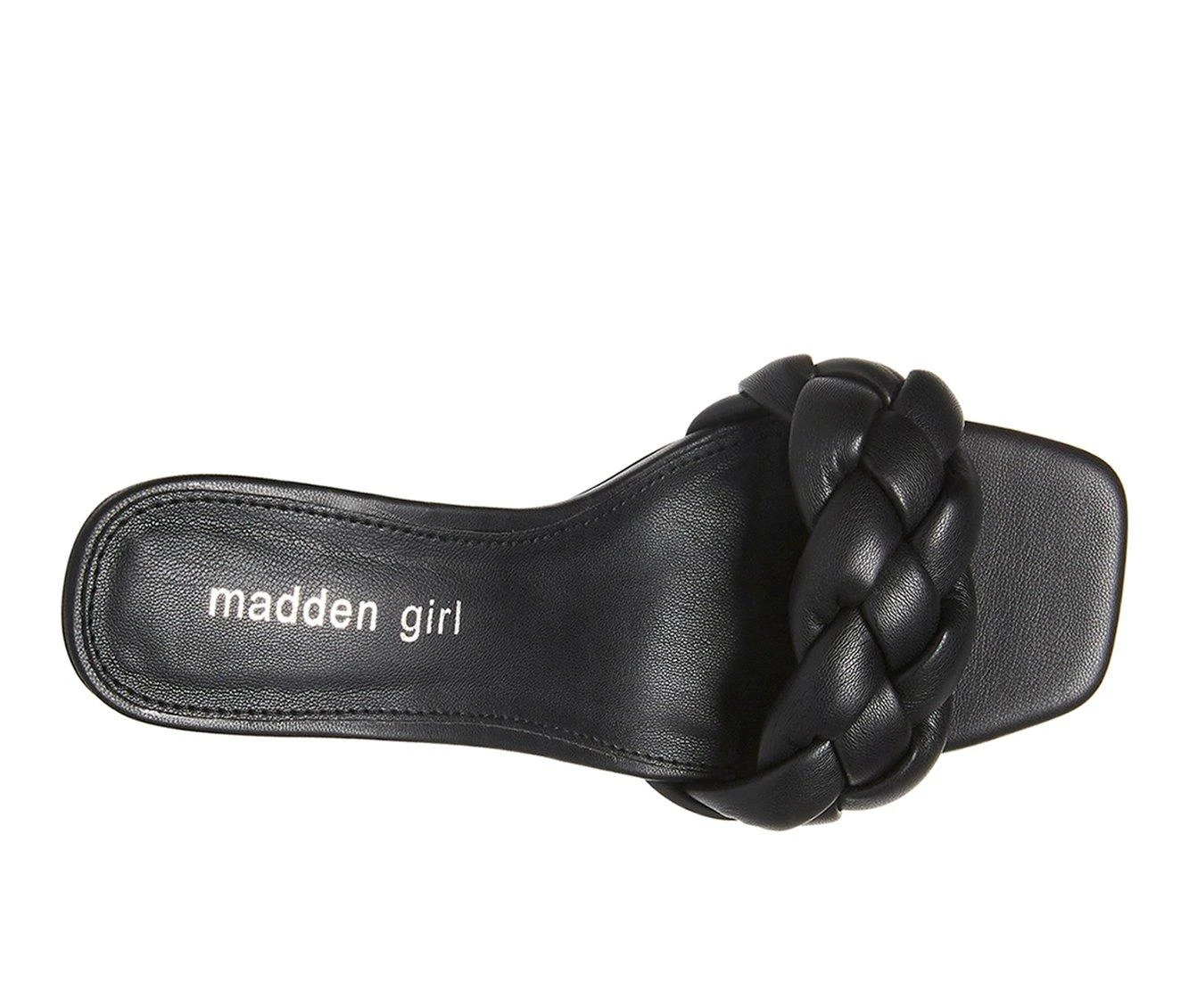 Women's Madden Girl Gracy Block Heel Dress Sandals Black Pari - Image 6