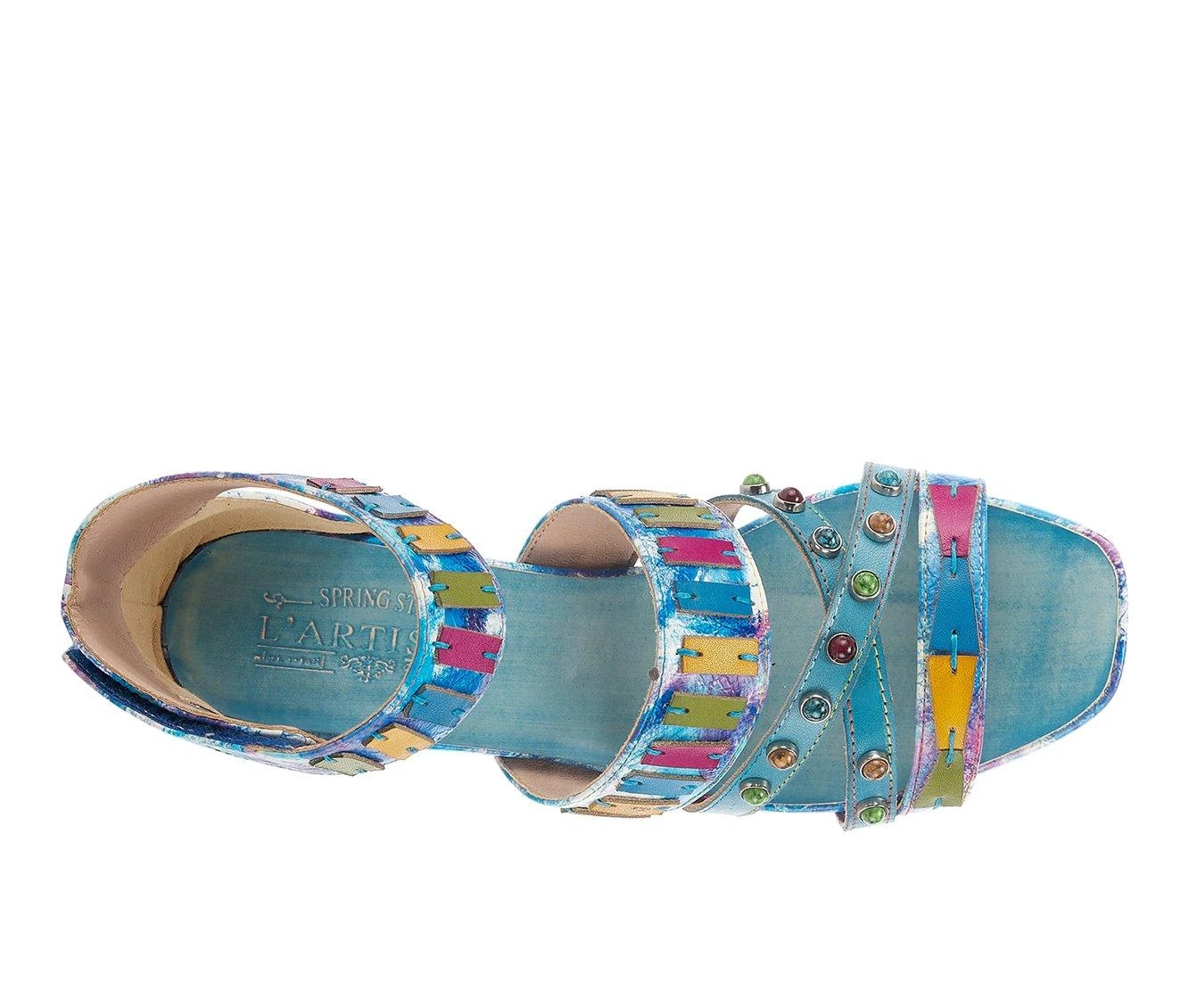 Women's L'Artiste Tiffanita Wedges Turquoise Multi - Image 6