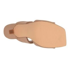 Women's Nine West Sashah Heeled Dress Sandals Light Natural -Journee Collection Shop 5 335