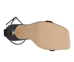 Women's Nine West Yess Dress Sandals Black Glitter -Journee Collection Shop 5 337