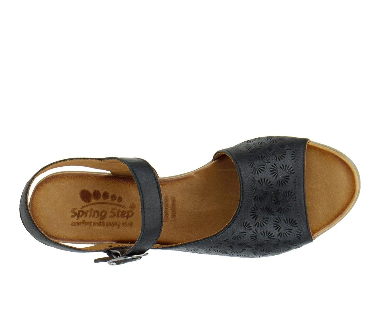 Women's SPRING STEP Delia Heeled Sandals Women's SPRING STEP Delia Heeled Sandals Black -Journee Collection Shop 5 404