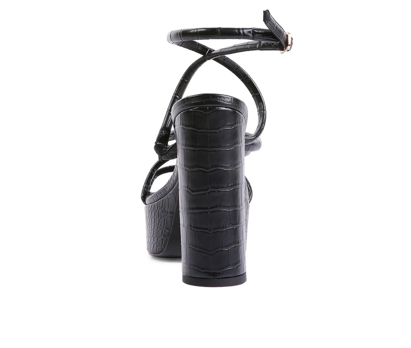 Women's London Rag Beam Platform Dress Sandals Black - Image 6