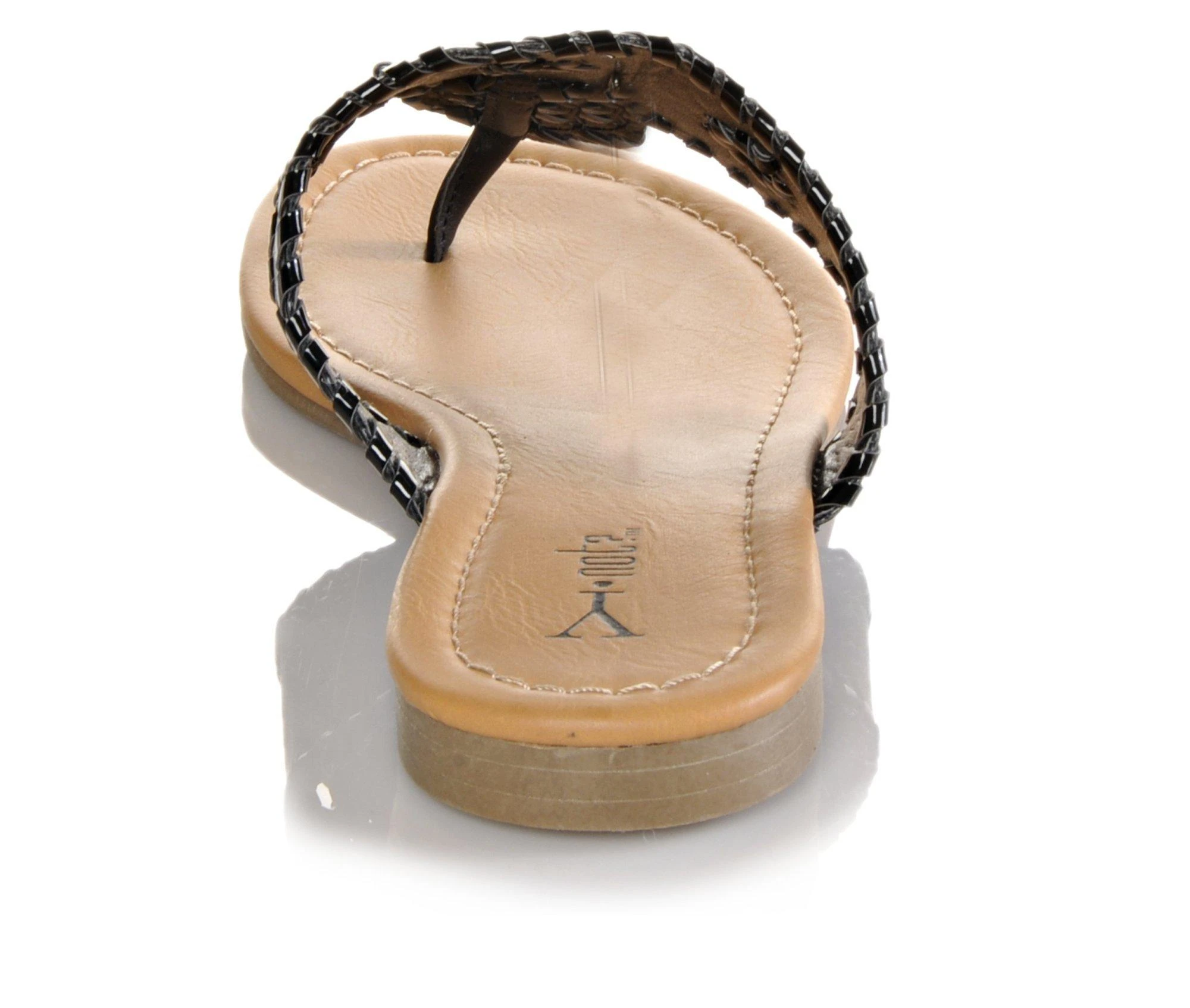 Women's Y-Not Crissy Flip-Flops Black/Black - Image 6